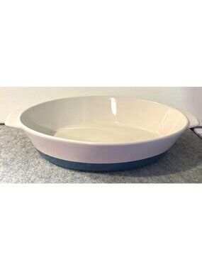 Crofton Blue Color Dipped Oval Casserole Dish  13.5" x 8.75"  # 3354
